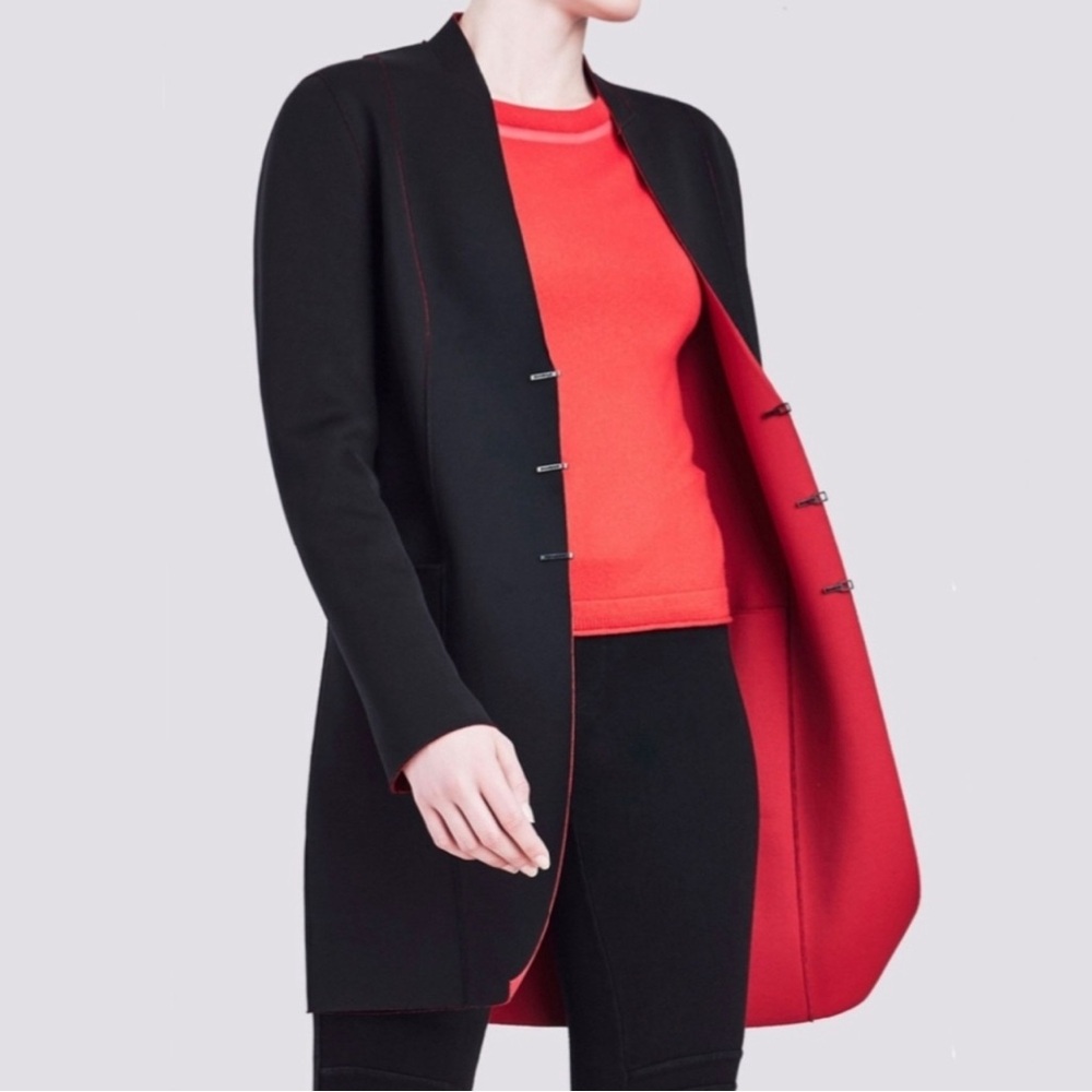 Elie Tahari reversible Neoprene jacket Size 2 /XS